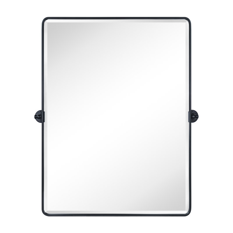 Miroir mural de salle de bain Woodvale, Bronze huilé, 40 po x 30 po