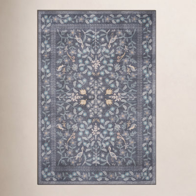 Rifle Paper Co. x Loloi Maison Nightingale Black Rug