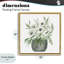 Cadre flottant blanc doux anémones, design par Lucille Price-510898399-510898397