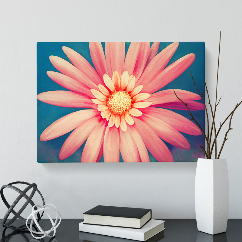 Ingenious Daisy Flower - Wrapped Canvas, 50cm H x 76cm W x 3cm D