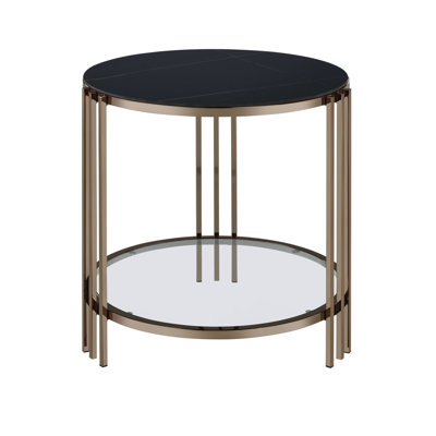 Abisha End Table, Sintered Stone