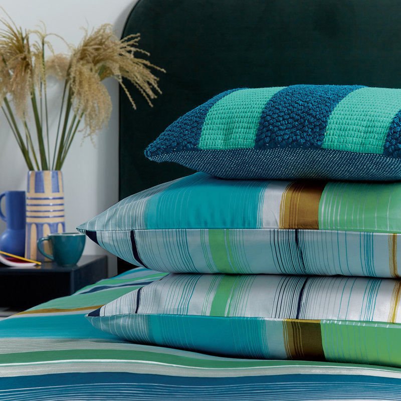 Isla Cushion, Blue Striped