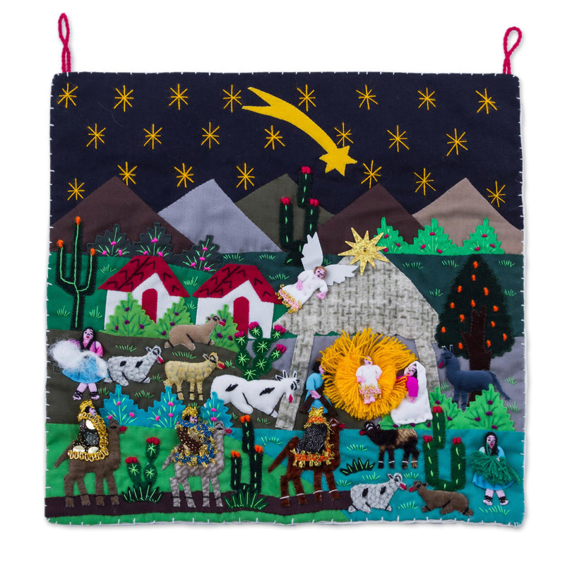 Étoile de Noël étoile de Noël patchwork andin par Leonor Quispe