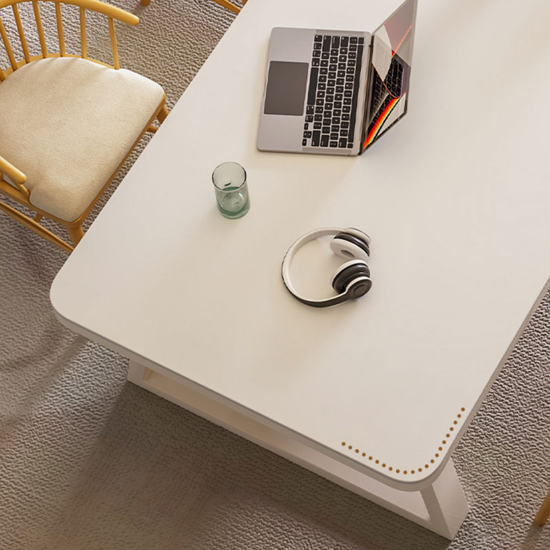 White Rectangular Solid Wood desks, 29.53" H x 62.99" W x 31.5" D