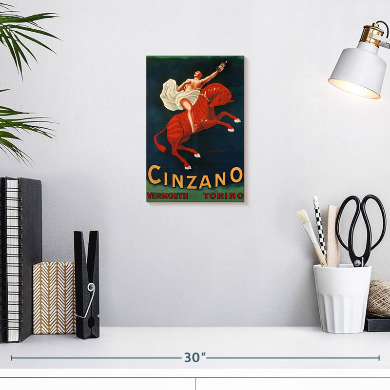 Tergel Vermouth Cinzano, 12" H x 8" W