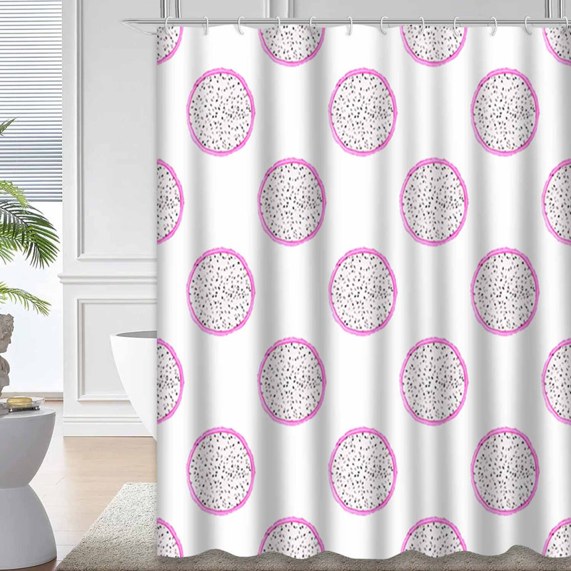 Rideau de douche avec 12 crochets, L 72 po x l 78 po