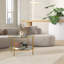 Table d'appoint d'extérieur en béton légère, durable et polyvalente pour le patio et le salon