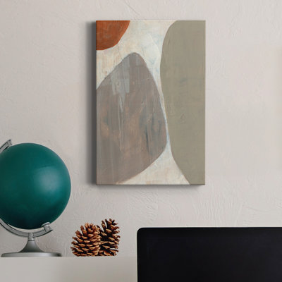Three Stones I - Wrapped Canvas Print