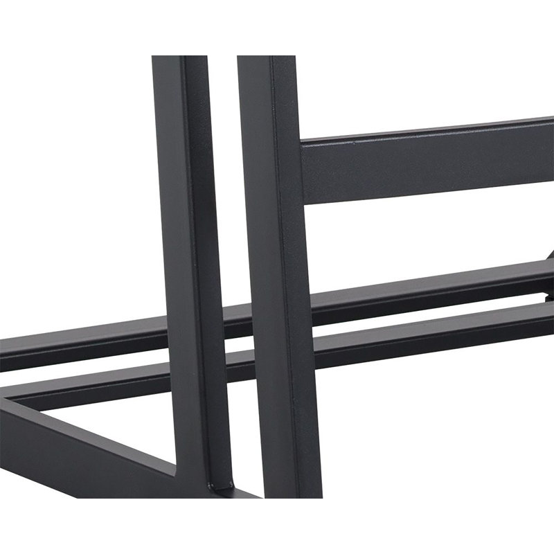 Webber Barstool - Cantina Black, Black Faux Leather, Bar Stool (30" Seat Height)