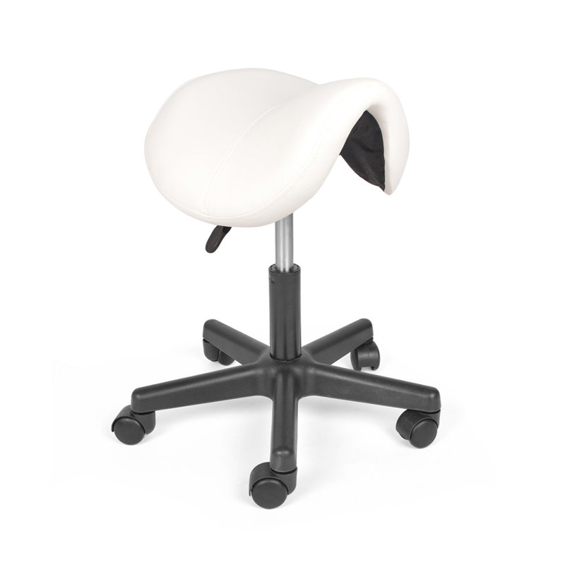 Degraffenreid Adjustable Height Ergonomic Kneeling Chair, White