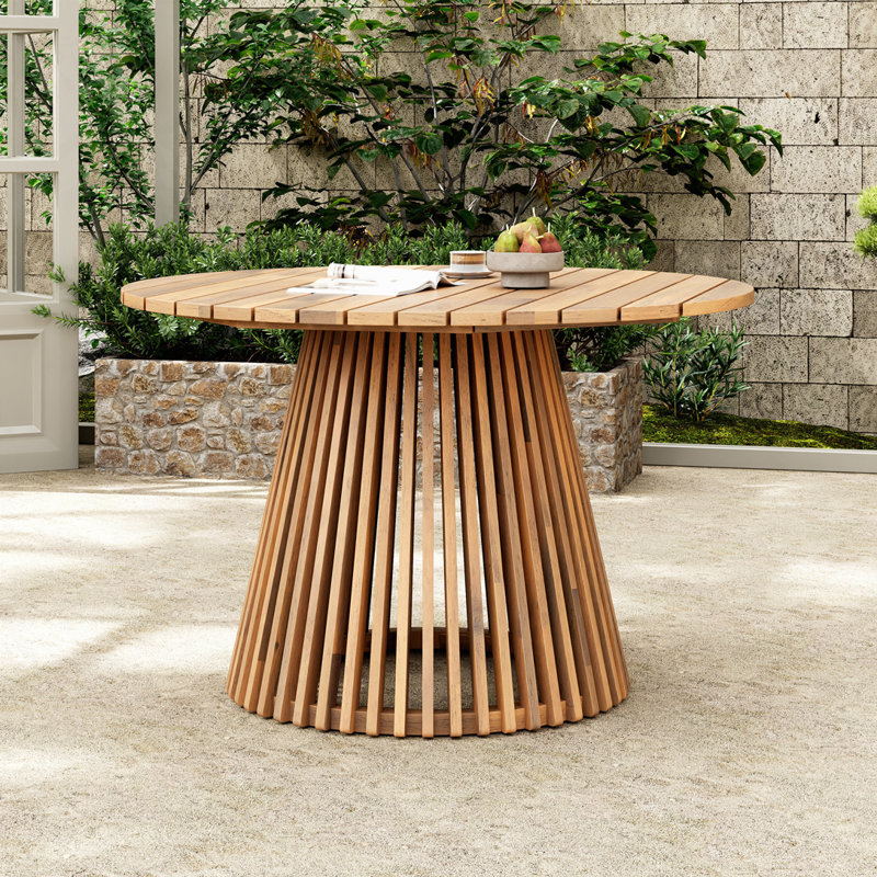 Table de salle à manger Alassane Catalina, Brun