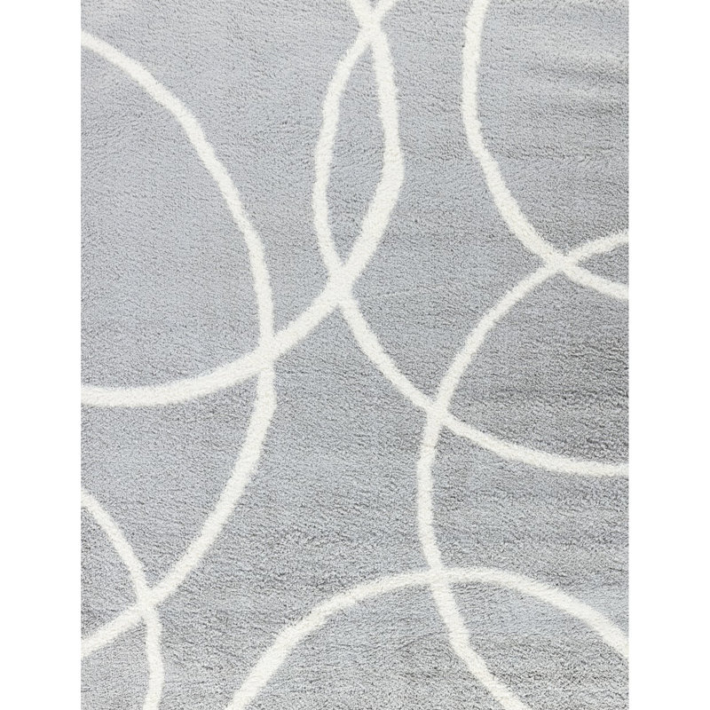 5 Ft. 3 In. X 7 Grey Shag Rug, Contemporary Decor, Stain , With Jute Loft Area 5'3" 7', & Pet , 100% , Floor Covering