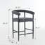 Ensemble de 2 tabourets de bar rembourrés Modern-1781270917