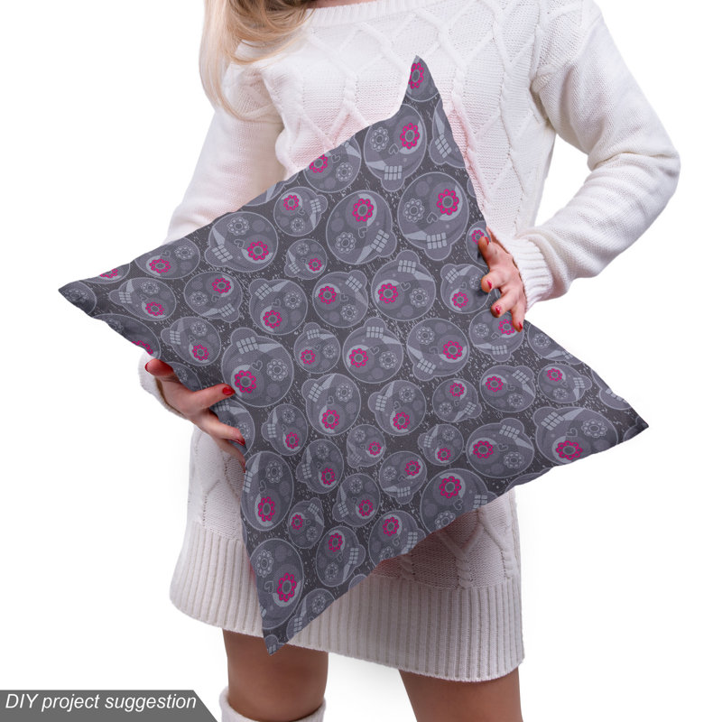 Tissu du crâne de sucre, l 36 po x L 360 po