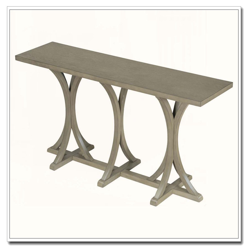 59.8'' Wooden Console Table, Gray