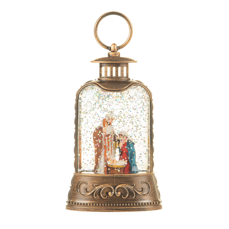 Lantern LED Snow Globe