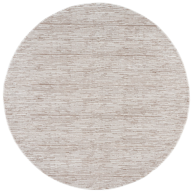 Tapis performance sans motif Lunara 302, Rond 6 pi 7 po x 6 pi 7 po