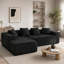 Modern Oversized 262cm Boneless Corner Sofa L-Shaped Corduroy Sofa With Storage Pockets-879638394-877740091