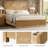Graciana 60"H Modern Solid Wood Fluted Bed-54180554-54180552