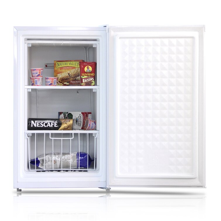 Impecca 3 Cubic Feet Upright Freezer with Adjustable Temperature