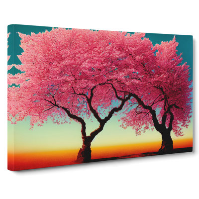 Euphoric Cherry Blossom Trees - Wrapped Canvas