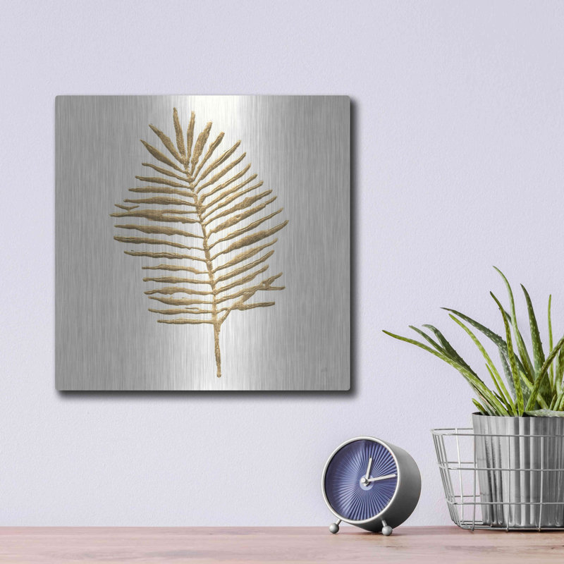 «Gilded Palm II» par Chris Paschke, H 12 po x l 12 po