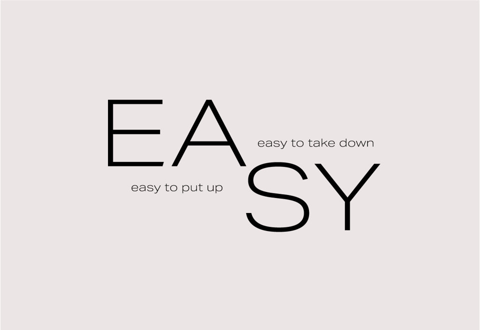It's all in the name: easy to put up