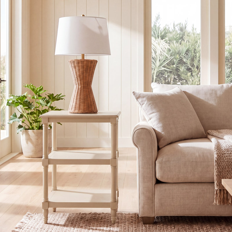 Table de bout avec rangement Rutherford, Sable