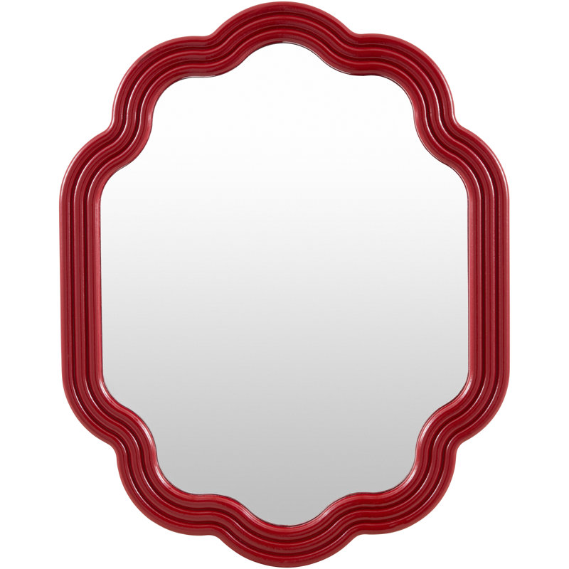 Aysun Mirror, Red, 20" x 16"