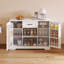 Buffet à 3 tiroirs de 45,7 po de largeur avec portes de garde-manger, tablettes réglables et grand tiroir-458506403