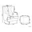 Richburg Upholstered Wingback Chair With Footstool-1780129195