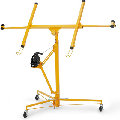 13 ft Heavy-Duty Drywall Panel Lift with Hand Winch, Manual Drywall Lifter for Wall and Ceiling Installation