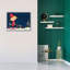 «Bright Christmas Lights Elf Blue» par Anne Tavoletti, art mural sur toile, 16 po x 12 po-684899745