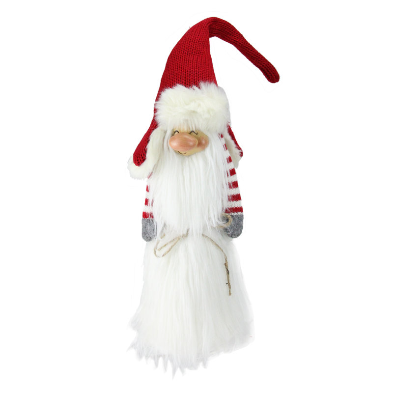 Décoration de table de Noël gnome mince, H 35,75 po x l 5 po x P 4,5 po