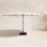 Parasol de marché rectangulaire de 15 pi x 9 pi avec base Nyasia, ivoire (sable non inclus)