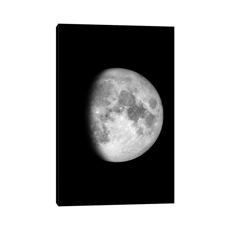 Waxing Gibbous Moon by GetYourNerdOn - Wrapped Canvas Print, 20.32 cm H x 30.48 cm W