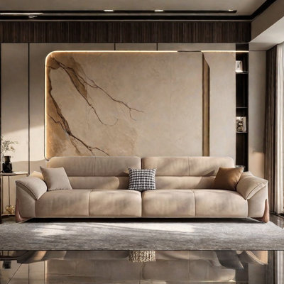 Modern Simple Khaki Sofa