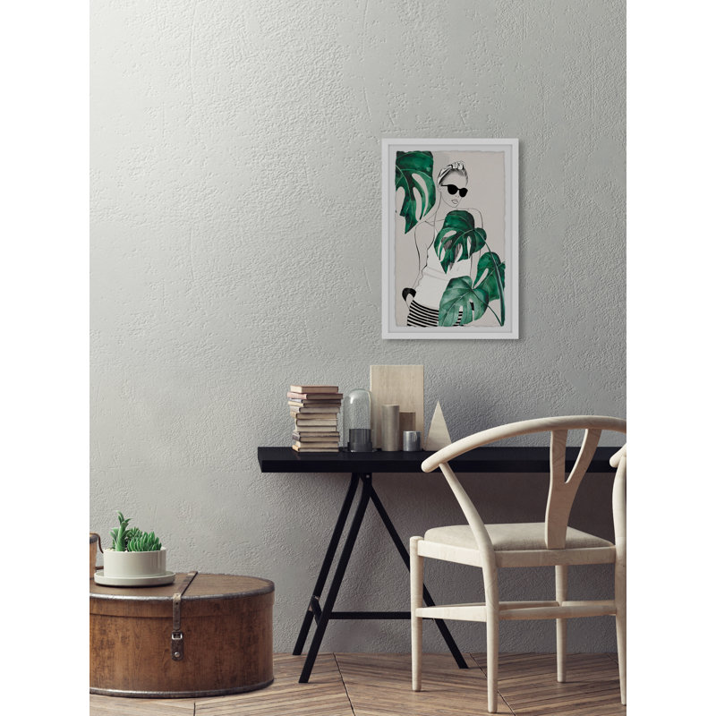 Summer Girl by Parvez Taj - 1 Piece Single Picture Frame Painting, 30 cm H x 20 cm W
