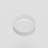 Modern Round Ceramic Vessel Sink For Bathroom Vanity, Glossy White, 15.75" Countertop Art Basin
