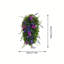 Couronne de 20 pouces printemps été pour porte d'entrée, couronne de fleurs artificielle pour décoration de porte de fenêtre à la maison
