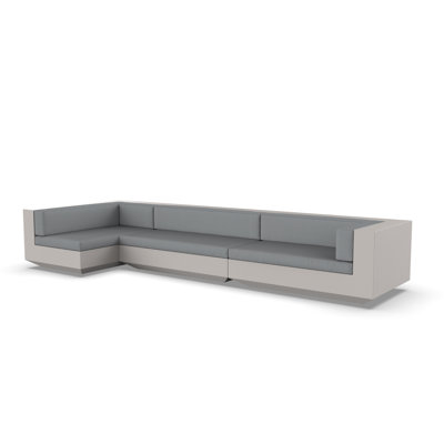Canapé modulaire d'extérieur avec coussins Vela