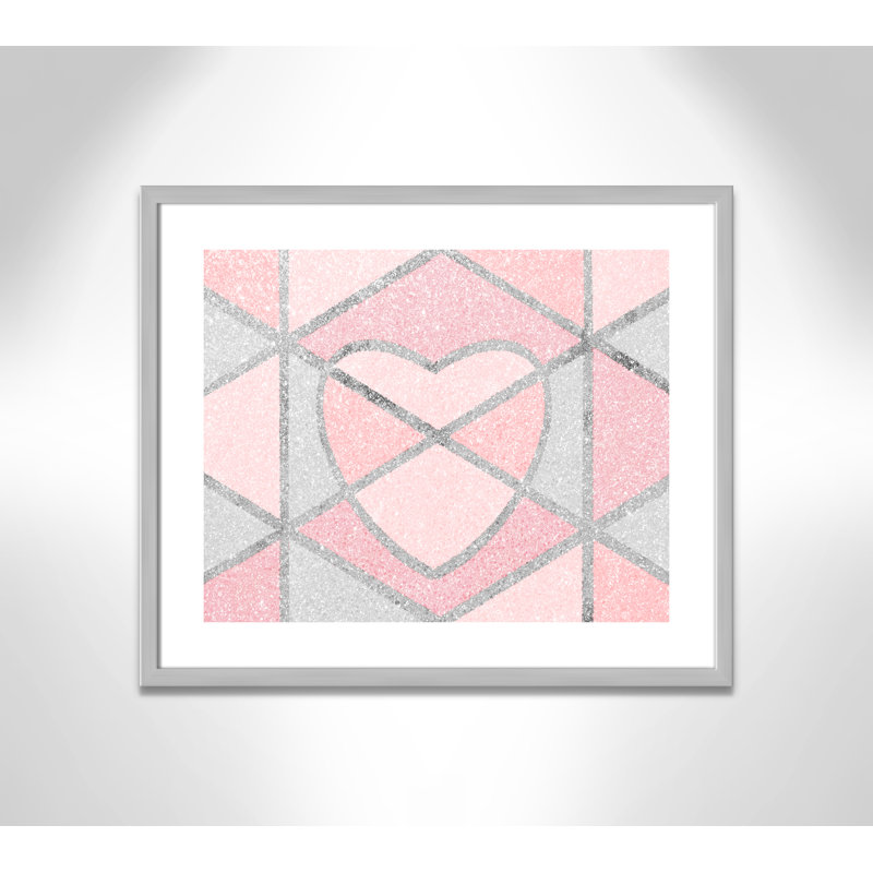 Décoration murale Se segmented Emotion 1, pour enfants, H 21,5 po x l 25,5 po x P 1,19 po, Encadré de boîte argent