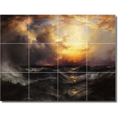 Carreau de céramique décorative 17 po x 12,75 po 4,25 po x 4,25 po