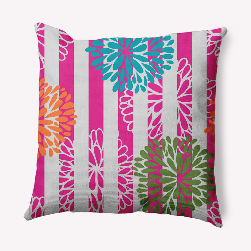 Coussin décoratif d'intérieur/d'extérieur, Rose, 16 po x 16 po
