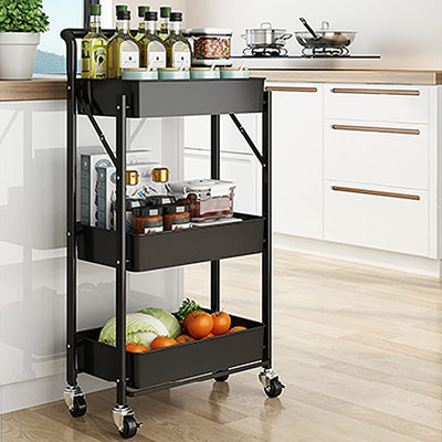 Longino 89.5cm H x 44cm W Utility Cart with Wheels
