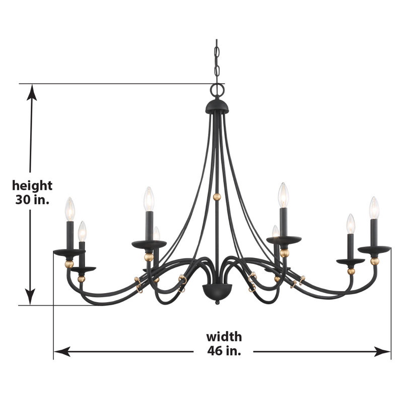 Stamm 8 - Light Dimmable Empire Chandelier