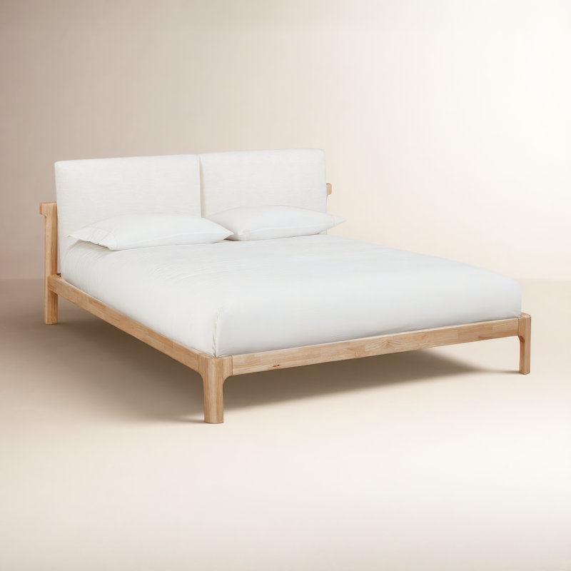 Furano Upholstered Two Cushion Platform Bed, Queen