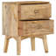Commer 40cm W Solid Wood Bedside Table