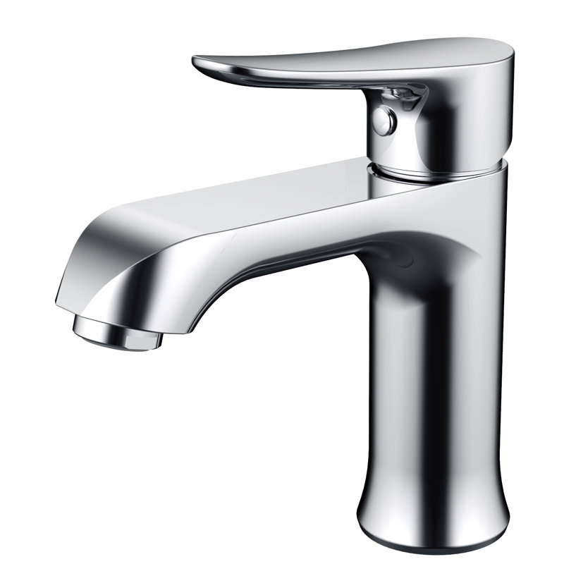 Single-handle Bathroom Faucet with Drain Assembly, Chrome