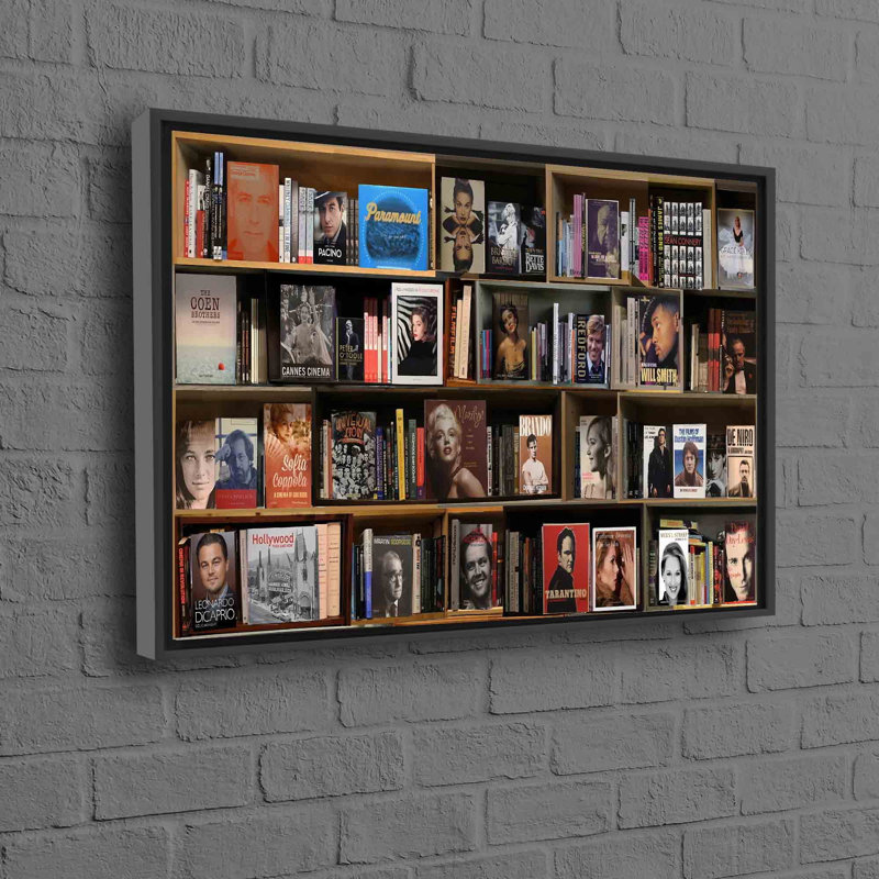 Print on Canvas, Framed Print without Mat, 20 cm H x 30 cm W, Black